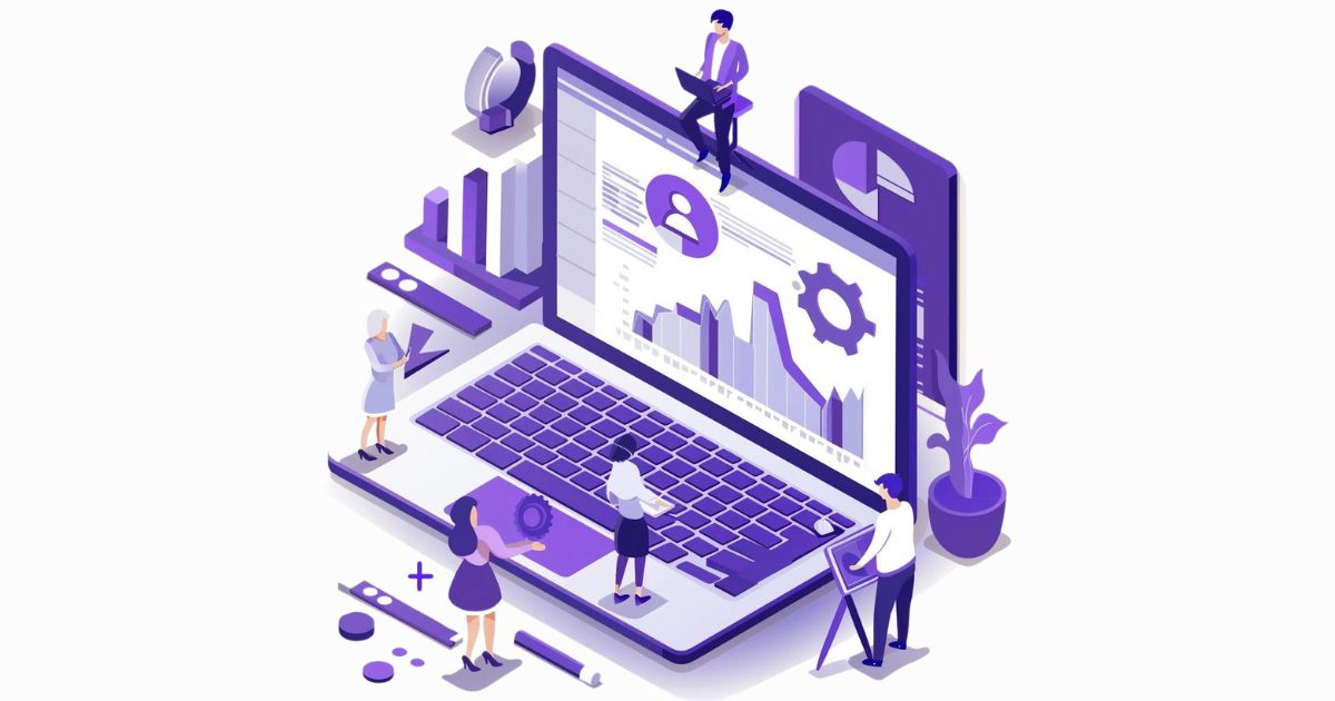 Content Strategy for B2B SaaS SEO, small people SEO team, purple color and white
