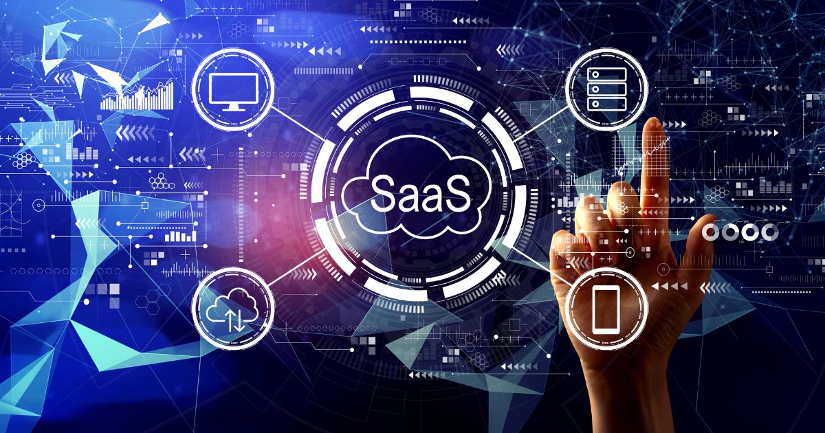 SaaS representation of user experience and interface design on computer