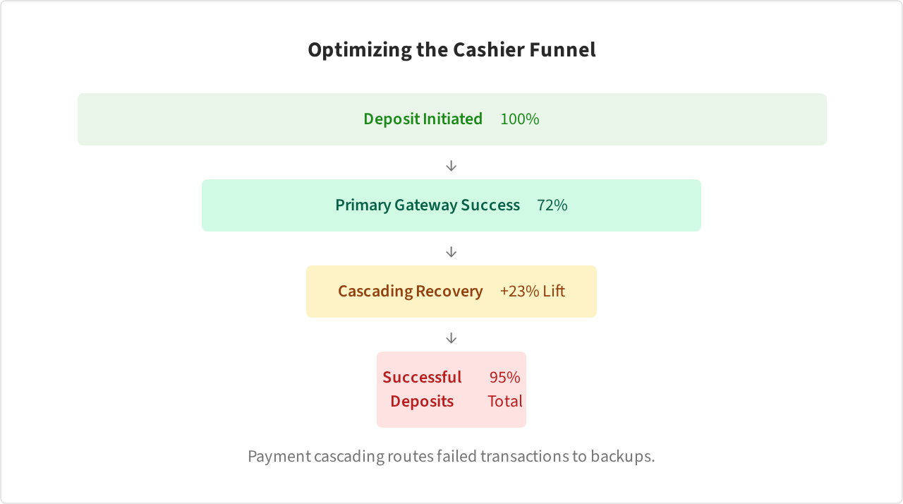Funnel Chart: Optimizing the Cashier Funnel