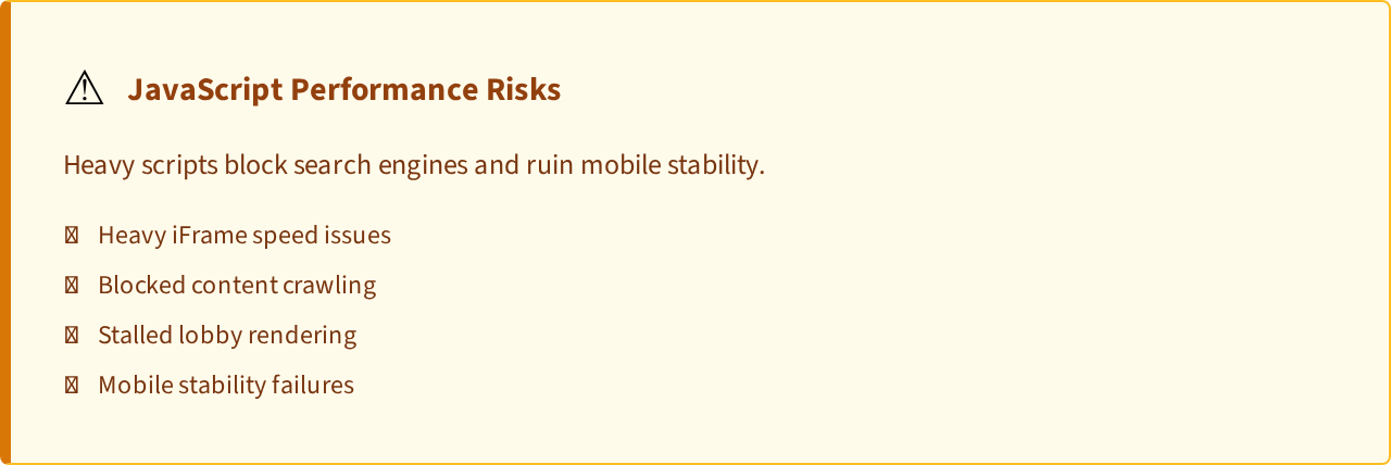 Callout Warning: JavaScript Performance Risks